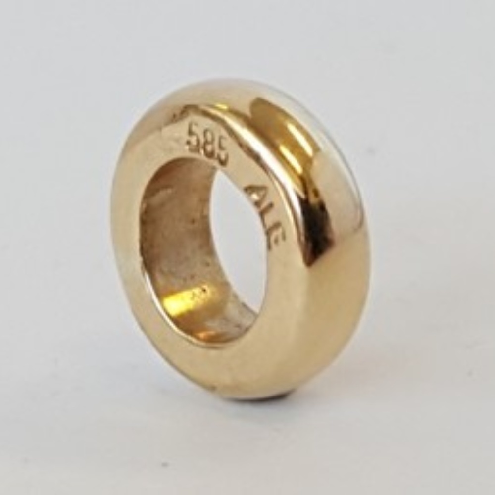 Genuine Pandora Retired 14K Gold Smooth Spacer